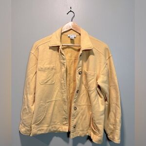 Talbots Womens Yellow Utility Shirt Jacket
Size Small